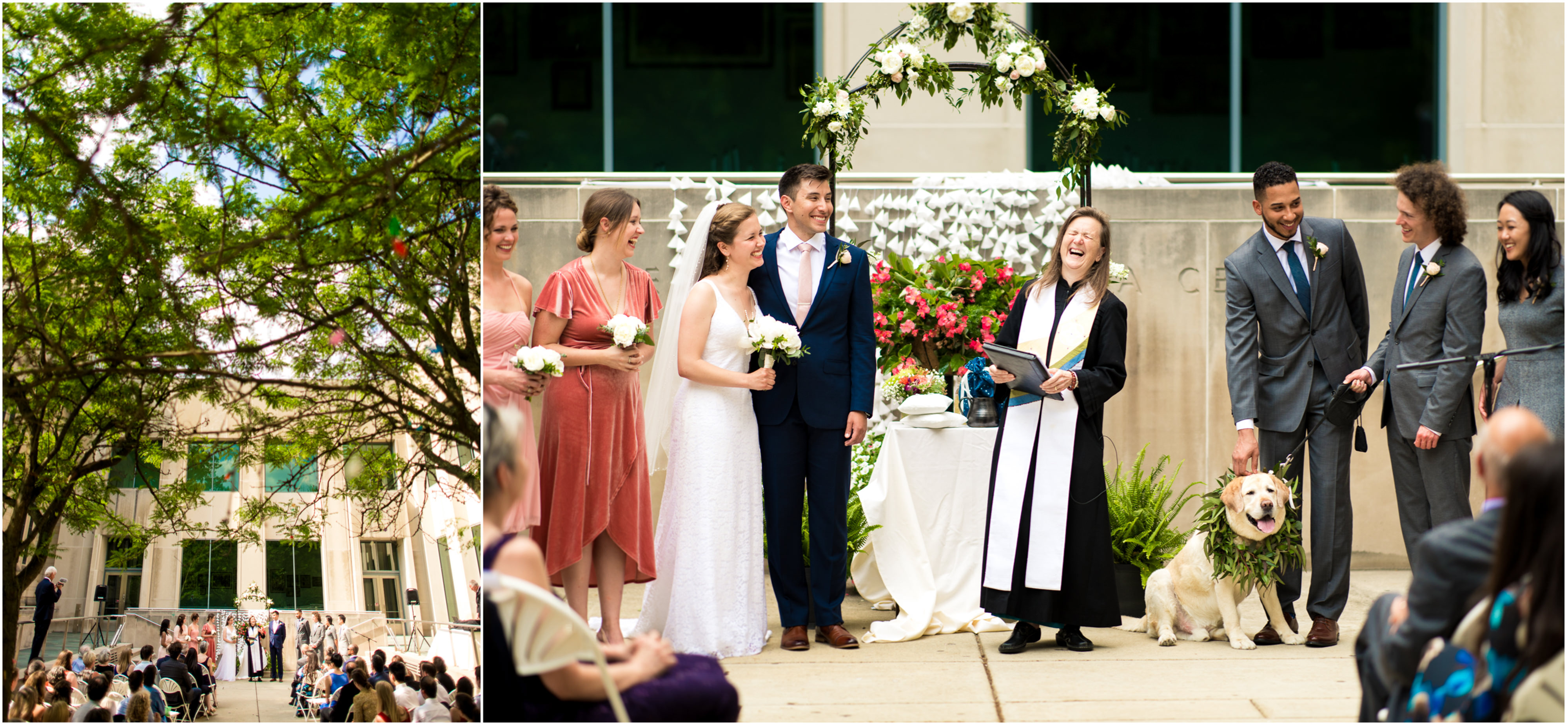 Neal Marshall Courtyard Wedding Ceremony