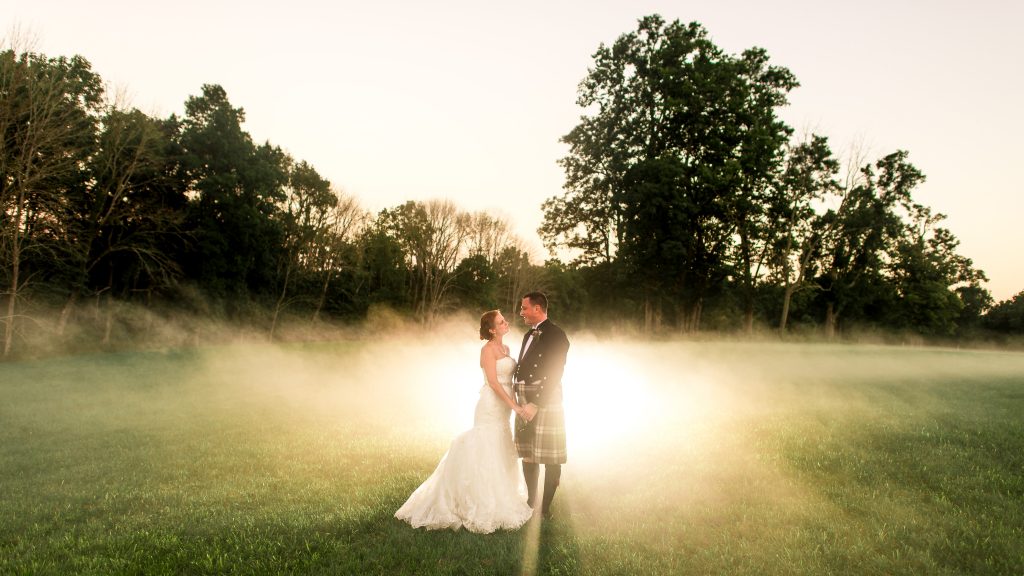 Foggy Wedding Photo