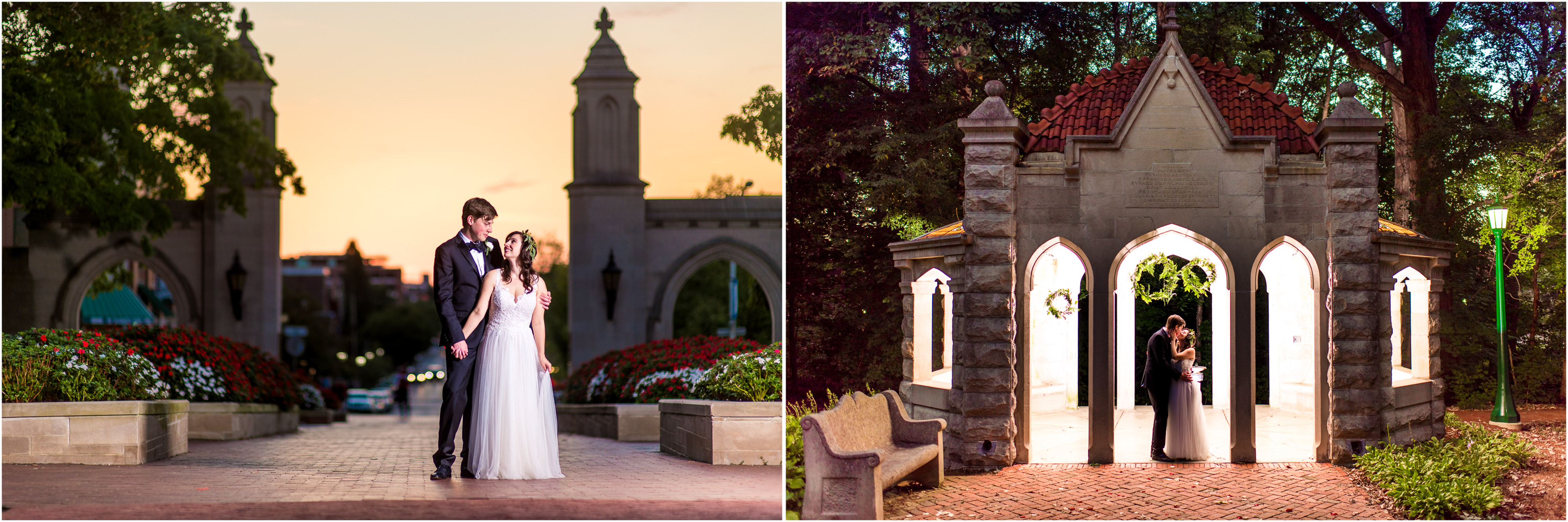 Sample Gates and Rose Well House Wedding Photos at IU