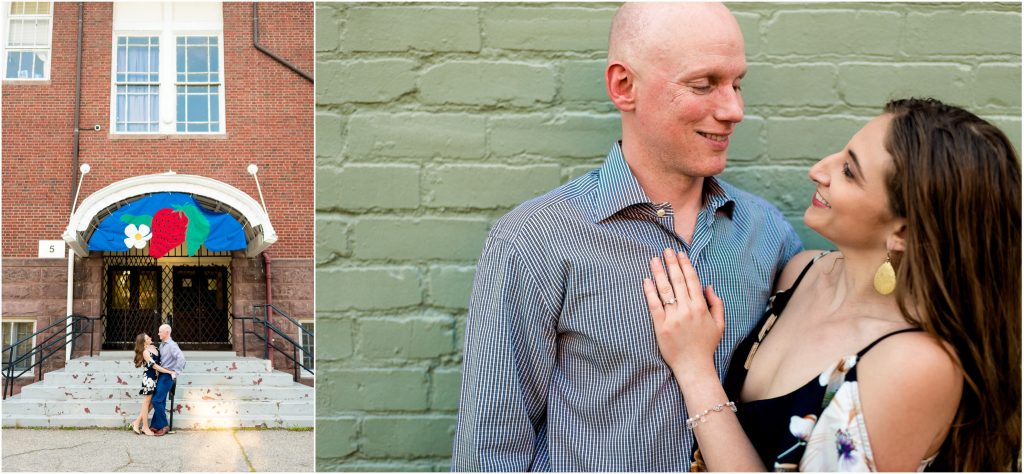 Becky + Rob's downtown Richmond engagement photos