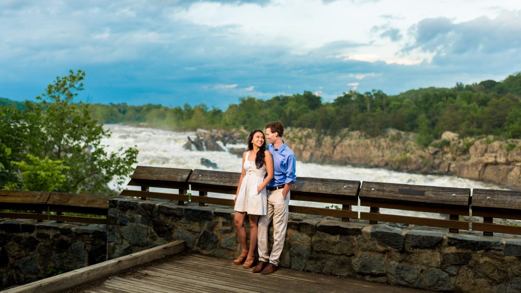 Sam and Bryan's Great Falls Park Engagement Photos