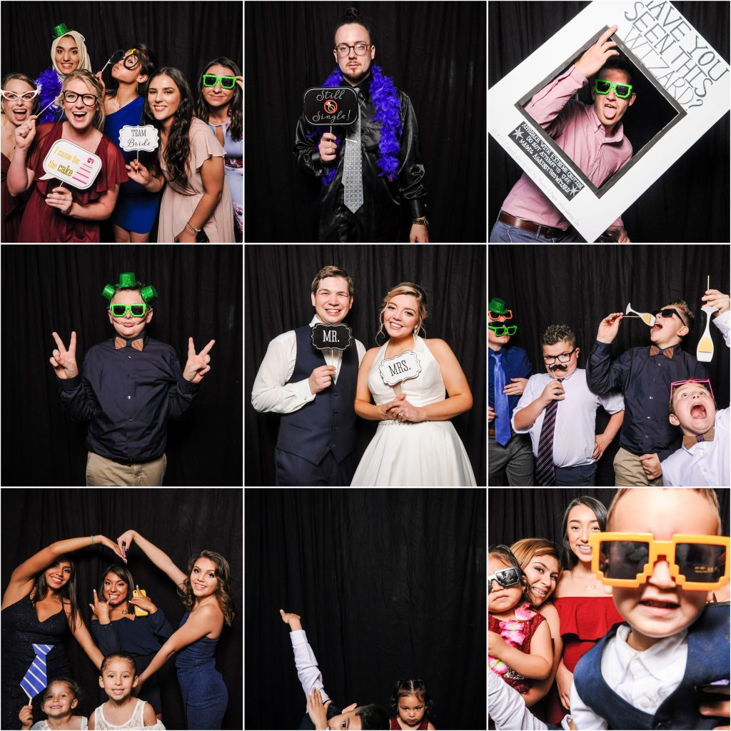 Sam + Jeremiah's photobooth at their Bloomington wedding