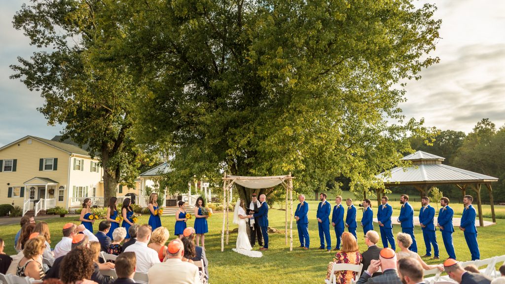 Fairview farm wedding ceremony photo