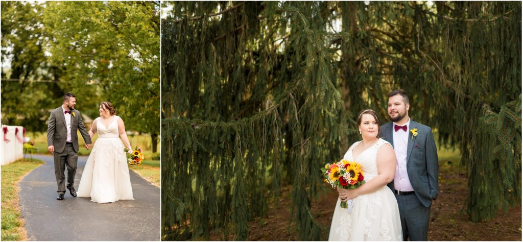 salem va outdoor backyard wedding