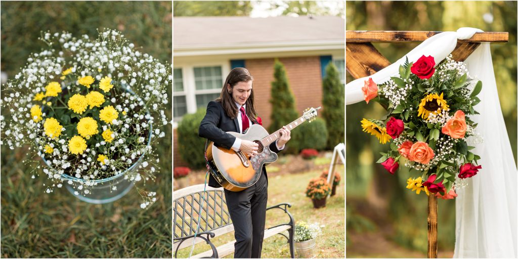 roanoke va backyard wedding photos