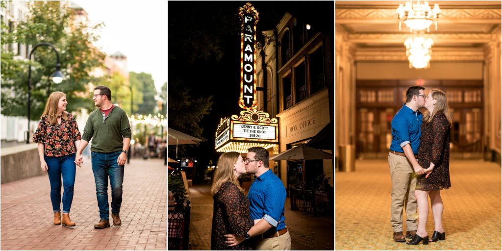 downtown mall engagement photos in charlottesville