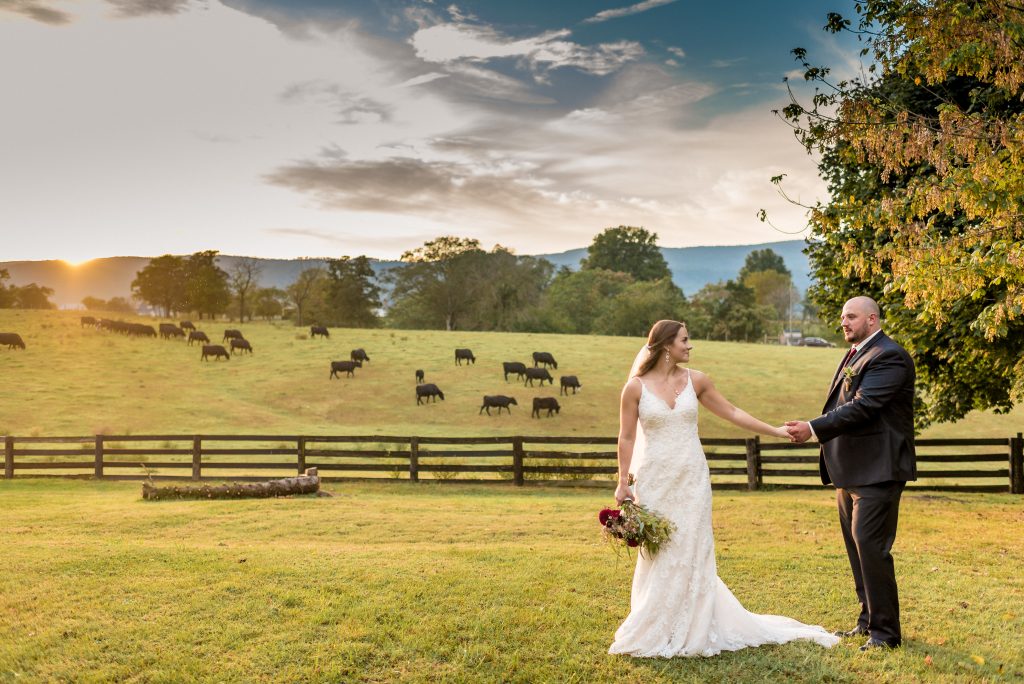 beautiful wedding photo at rivercrest farm in elkton