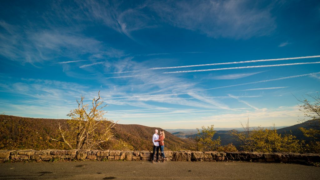 skyline drive engagement photos